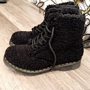 Dr. Martens Black Fleece Combat Boots